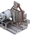 Jauarta Mini Belt Sander Grinder Aluminum Alloy Polishing Machine 9000RPM compact motor with dual bearings and abrasive belt