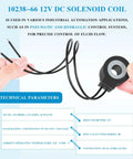 Heavy Duty 12 Volt DC Solenoid Coil Half Inch Port 16 Watt For Hydraulic Power Units And Lift Dump Setups with dual leads