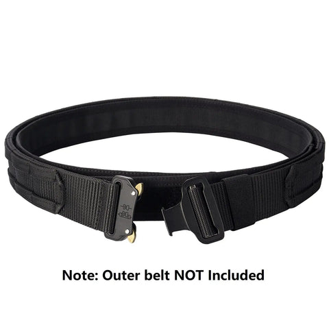 1.5 Inch Inner Belt Loop Liner For Tactical Duty Belts Soft Inner Layer For Outer Belts With Hook And Loop System No Scratch Metal Buckleless Design Fits 1.5 To 2 Inch Belts Durable Comfort