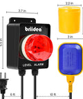 High Water Alarm For Septic Tank And Sump Pump Indoor Outdoor With 110dB Siren And Big LED Indicator No Joke 10 Foot Float Switch