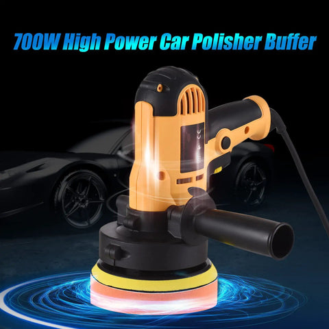 Powerful 700W Buffer Polisher 5 Inch With Variable Speed 600 To 3700 RPM Detachable Handle for auto detailing in action