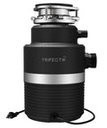 Ultra Quiet 1 HP Continuous Feed Garbage Disposal With Sound Reduction Technology Power Cord Included Stainless Steel Flange