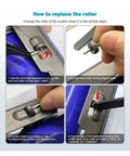How to replace roller in Widened Roller Wheels And Axles Kit For Vacuum Cleaners V6 V7 V8 V10 V11 V15 DC58 G5 Compatibility 9 Piece Set