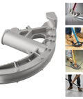 Heavy Duty EMT Conduit Pipe Bender With 3/4 Inch Cast Aluminum Head featuring embossed angle markings for easy use.