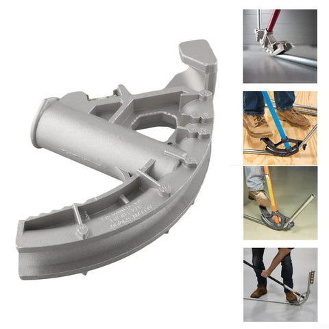 Heavy Duty EMT Conduit Pipe Bender With 3/4 Inch Cast Aluminum Head featuring embossed angle markings for easy use.