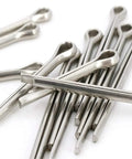 Close-up of 304 Stainless Steel Cotter Pins Kit, 160-piece assortment showing corrosion-resistant quick-install pins.