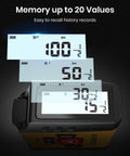 Go-To Smart Digital Laser Tape Measure 3-In-1 Tool With 131ft Laser And 16ft Tape, Quick Switch Between Laser And Tape, App Sync With Smart Life For Easy Projects And Precise Measurements. LCD screen showing memory up to 20 values