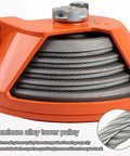 Aluminum alloy pulley of adjustable retractable balance scale with 1.5 meter wire rope, 1-60kg load capacity