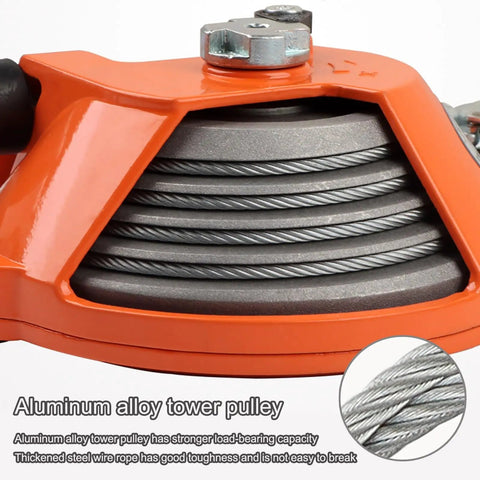 Aluminum alloy pulley of adjustable retractable balance scale with 1.5 meter wire rope, 1-60kg load capacity