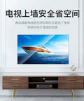 Full Motion TV Wall Mount Bracket With Slick 90 Degree Swivel Arm Heavy Duty Steel Build For Screens 32 Up To 100 Inches installed showing boat image.