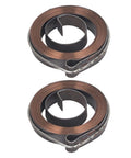 Pro Grade Drill Press Return Spring Set Beefy Two Piece Steel Feed Return Coil Assembly Anti Rust Chrome Plated