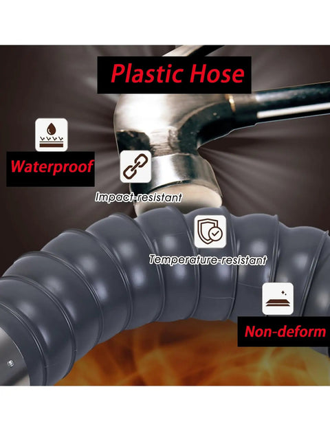 No Sweat Setup Heavy Duty Fume Extraction Arm 100 Cm Flexible Dust Collection Hose with waterproof and impact-resistant features.