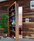 Bookshelf door using Heavy Duty Hidden Door Pivot Hinges For Wood Doors Stainless Steel Invisible Pivot Hinge with 360 Rotation