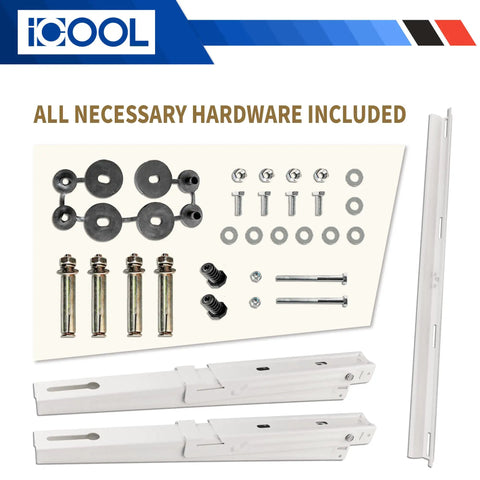 Heavy Duty Mini Split Wall Mount Bracket For 9000 To 36000 BTU Universal Ductless AC And Outdoor Condenser with included hardware