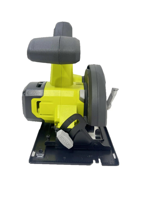 Rear view of 18V Cordless 5 1/2 Inch Circular Saw Tool Only, Lightweight Wood Cutting Power Saw For DIY Projects, Ergonomic Grip, No Battery Or Charger