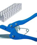 Go To Wire Duct Cutter For Plastic Raceway And PVC Conduit Cutting Tool shown with metal shears and wire duct