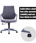 Top Tier Black Bell Glides For Office Chairs Six Pack Swivel Casters With 11mm Stem and Hella Low Friction Roll on a chair.
