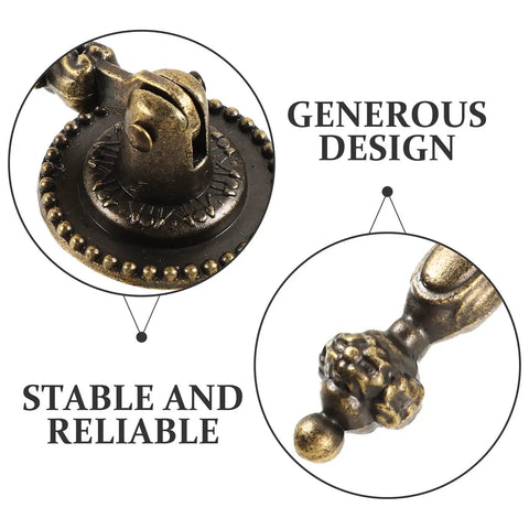 Vintage Cabinet Knobs With Sturdy Heavy Duty Drawer Pulls For Dressers And Interior Doors Hella Durable Hardware close-up details of design.