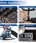 Wide application of 50 Pcs M4 x 35mm Truss Head Machine Screws for cabinets, electronics, furniture, models, and cars.