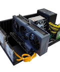 ATX PC Test Bench Case For DIY Gaming Builds Open Frame Chassis with thickened SPCC metal, GPU installed for easy access