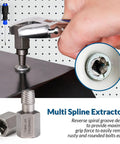39 Piece Bolt Extractor And Drill Bit Kit For Damaged Fasteners Including Frozen Studs Rusted Rounded Off Bolts And Screws Easy Out Set With Multi Spline Extractors To Conquer Tough Stubborn Bolts during use