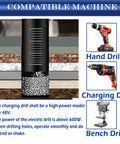 Larouoba 10-piece dry diamond drill bit set; black core bits for tile, stone, and glass.