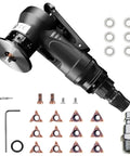 Handheld Pneumatic Chamfering Tool For Metal And Wood Deburr Edge Beveling Machine With C And R Angle Blades 45 Degree Arc Trimming Router High Speed Air Powered Power Tool with accessories.