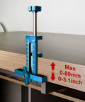3 in 1 Cabinet Door Mounting Jig With Adjustable Clamp And Quick Hole Opener Aluminum Alloy Positioner, installed view