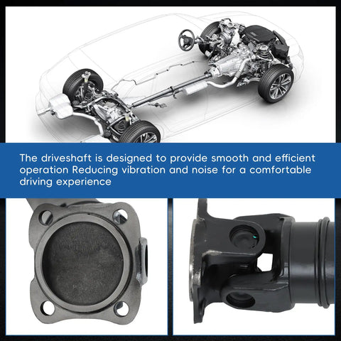 Heavy Duty Rear Driveshaft Assembly For Honda Cr-V 4x4 Awd 1997 2001 showcasing smooth operation and design details.