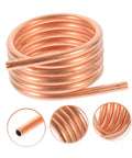 550 540 Brushed RC Boat Water Cooling Ring Kit with copper tube cooling loop for brushed motor, close-up view in spiral form.