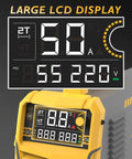 Plasma Cutter With Non Touch Pilot Arc, Dual Voltage 110/220V, 50 Amp Inverter, Large LED Display, IGBT Tech