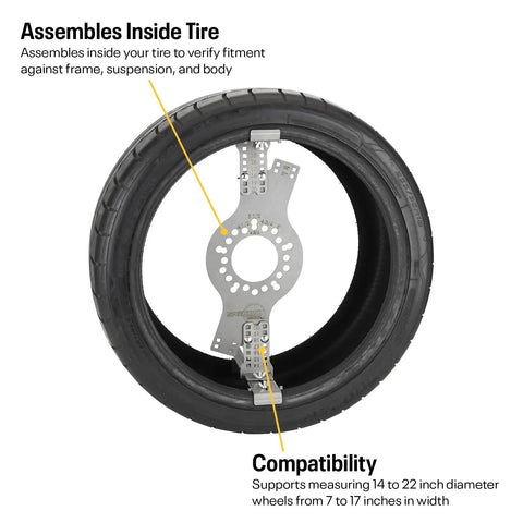 Premium Class Wheel Fitment Simulator And Tire Rim Spacer Gauge Backspacing Measuring Tool Engineered For Custom Vehicle Clearance Plus Real Rig Full Build Mods