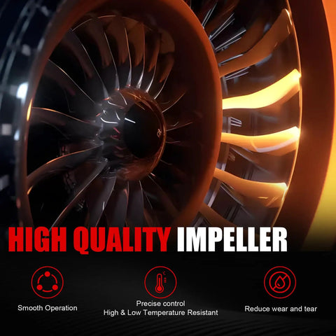 High quality impeller with smooth blades for efficient coolant flow in Straight Shot Electric Engine Water Pump Bolt In Replacement For Toyota Prius Prius V Prius C And Lexus CT200H Coolant Flow System Part 2010 To 2019 No Drama Install.