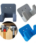 Dual Hammer Holder Wall Mount Set for Garage and Workshop, multiple colored heavy duty racks with mounted hammers