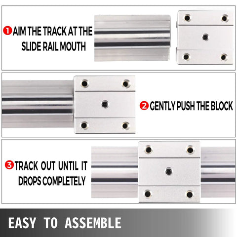 Installation guide for All In One CNC Linear Rail Kit With Three RM1605 Ball Screws And SBR20 Rails 300 600 1000 mm, step-by-step.