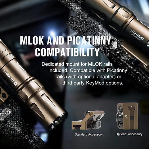 Odin Mini Ultra Compact Tactical Flashlight For Hunting And Outdoors Legit 1250 Lumens 240 Meter Beam Rechargeable with mounts