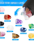 9 stone types before and after tumbling with 6Lb Dual Drum Rock Tumbler Kit With Walnut Shell Media Dope Easy To Use Rock Polisher