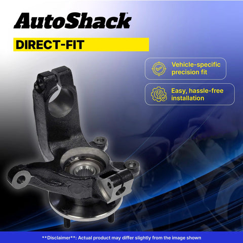 Left Front Steering Knuckle And Wheel Bearing Hub Assembly For 2012 Through 2017 Toyota Camry One Piece Replacement, Premium Quality Loaded Knuckle