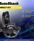 Durable Front Steering Knuckle And Wheel Bearing Hub Assembly Replacement For 1999-2005 VW Jetta, 1999-2010 Beetle, 2000-2006 Golf