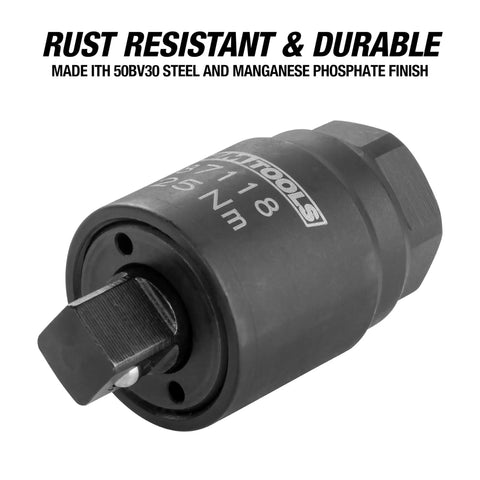 Three Eighths Drive Torque Limiting Adapter For Oil Filter Canister Caps Turns Your Ratchet Into A Tight Precise Torque Wrench
