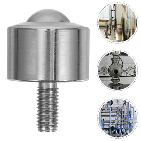 High Precision Steel Ball Transfer Bearing Caster With M12 Threaded Bolt One Inch Roller Heavy Duty Load Up To 100kg For Industrial Machinery