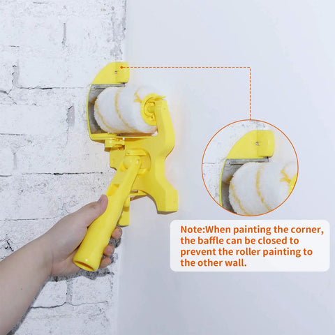 2 Sets Paint Edger Kit With Handheld Clean Cut Edger Roller Brush for precise room wall and ceiling painting used on corner