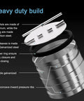 Exploded view of Upgraded 4 Inch Duct Damper Backdraft Damper One Way Airflow Backflow Preventer For Dryer Vent Hose 2 Pack with 0.6mm flaps.