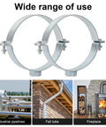 Two Pack 6 Inch Built Tough Heavy Duty Galvanized Split Ring Pipe Hanger for walls and ceilings with versatile use.