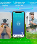 Smart Sprinkler Controller Pro Plug And Play 12 Zone Irrigation System setup via Tuya app and smartphone control