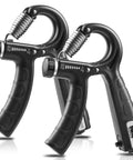 2 Pack Grip Strength Trainer With Counter, Adjustable Hand Grip Exerciser For Forearms, 11-132 Lbs (5-60kg) Resistance, Auto Reps Counter