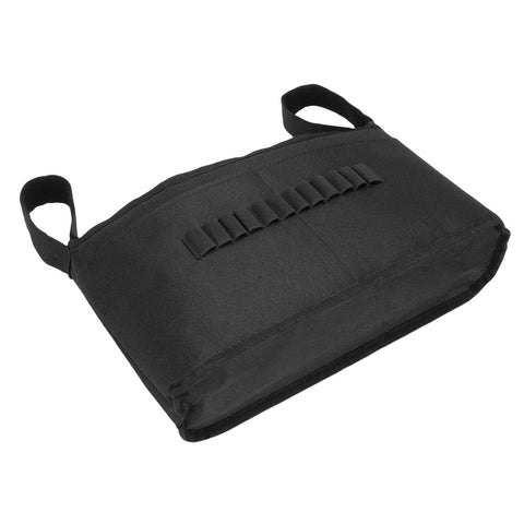 Golf Push Cart Accessory Bag with 12 Pockets, multifunctional storage organizer, black, durable Oxford cloth material