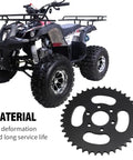 40T Rear Sprocket For 428 Chain 6 Hole Flat Plate With 1.5 Inch Center Bore And 2.2 Inch Bolt Circle Durable Replacement that fits Taotao Sunl Roketa JCL NST 125 150 200 250cc ATVs