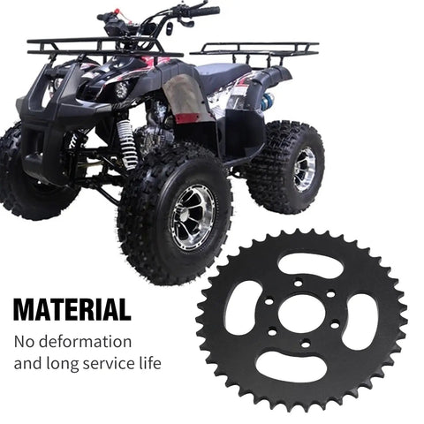 40T Rear Sprocket For 428 Chain 6 Hole Flat Plate With 1.5 Inch Center Bore And 2.2 Inch Bolt Circle Durable Replacement that fits Taotao Sunl Roketa JCL NST 125 150 200 250cc ATVs