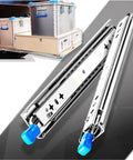 Full Extension Side Mount Drawer Slides For 52 To 60 Inch Drawers, Heavy Duty Rails, Quiet Smooth Glide, Solid Cold Rolled Steel
